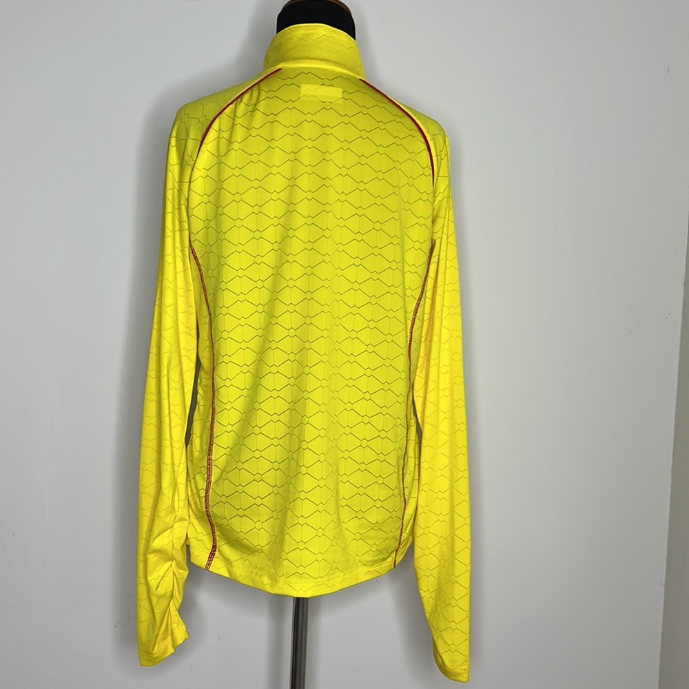 LIJA Bright Yellow Zip Up Tennis/Golf/Athletic Top M - Picture 4 of 7